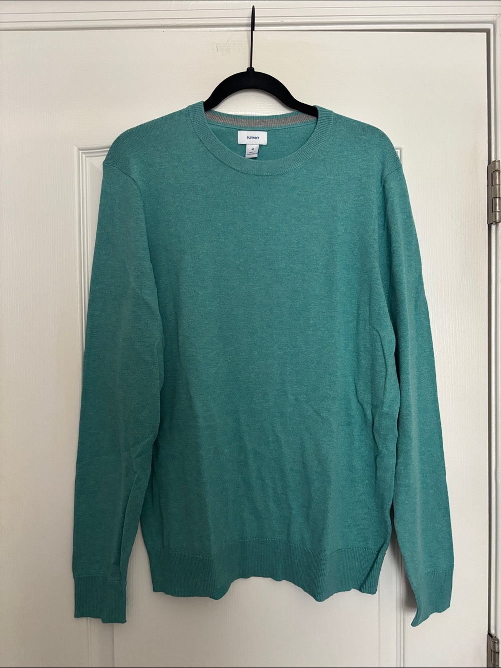 Club Room Men's Teal-Green Crewneck Sweater